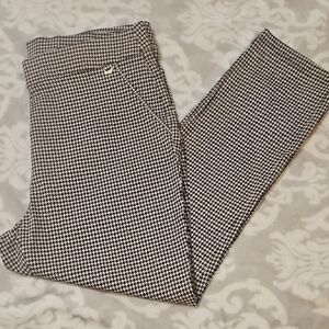 Black and White Houndstooth Pants